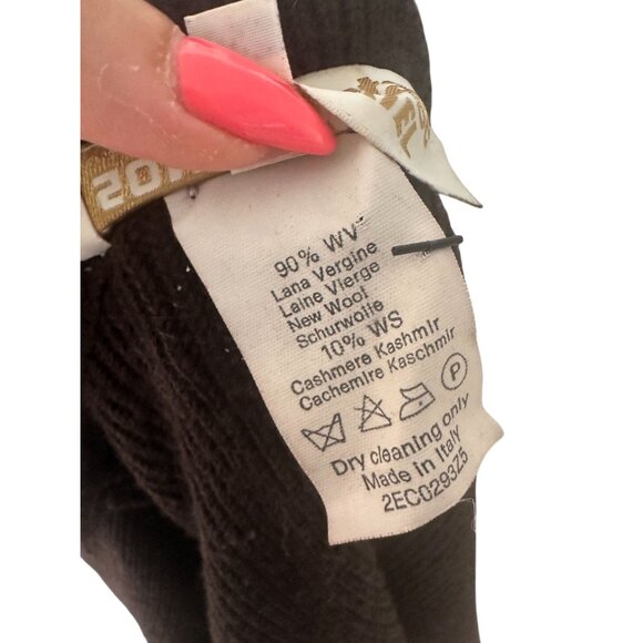 SONIA RYKIEL Brown Wool Cashmere Blend Buttoned Sweater Blazer Size 38 - Picture 4 of 8